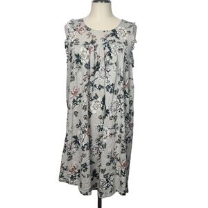 Lucky Brand Babydoll Sleeveless Back Ties Floral Dress S
